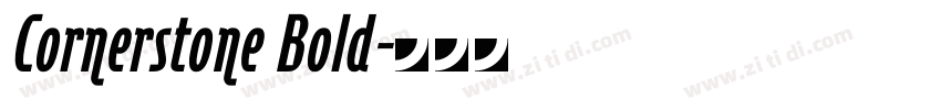 Cornerstone Bold字体转换